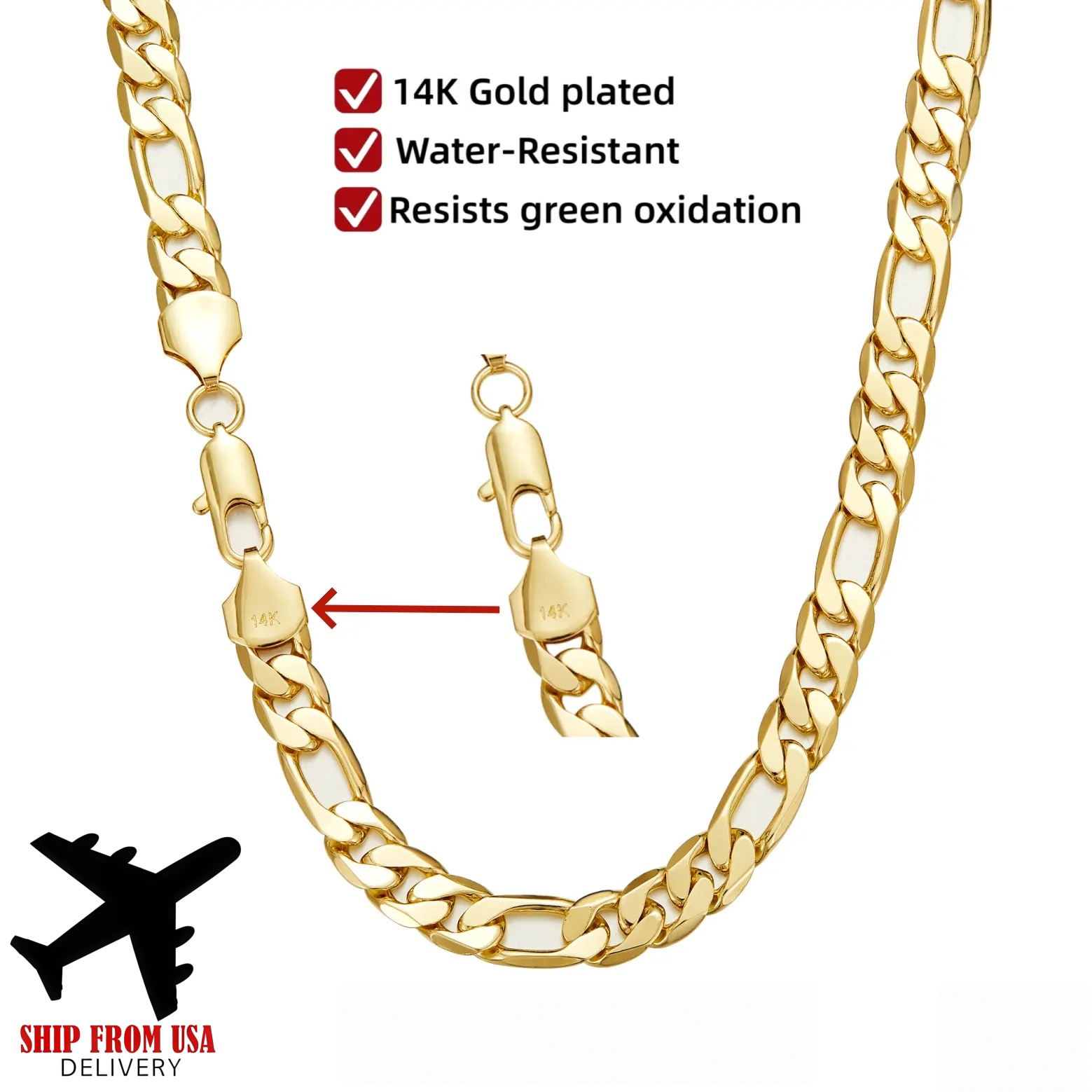 Cuban Link Chain 12Mm - Collier chaîne cubaine 3:1 plaqué or