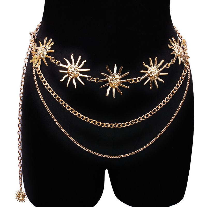 Body Jewelry - Chunky multicouche Punk gothique lune soleil