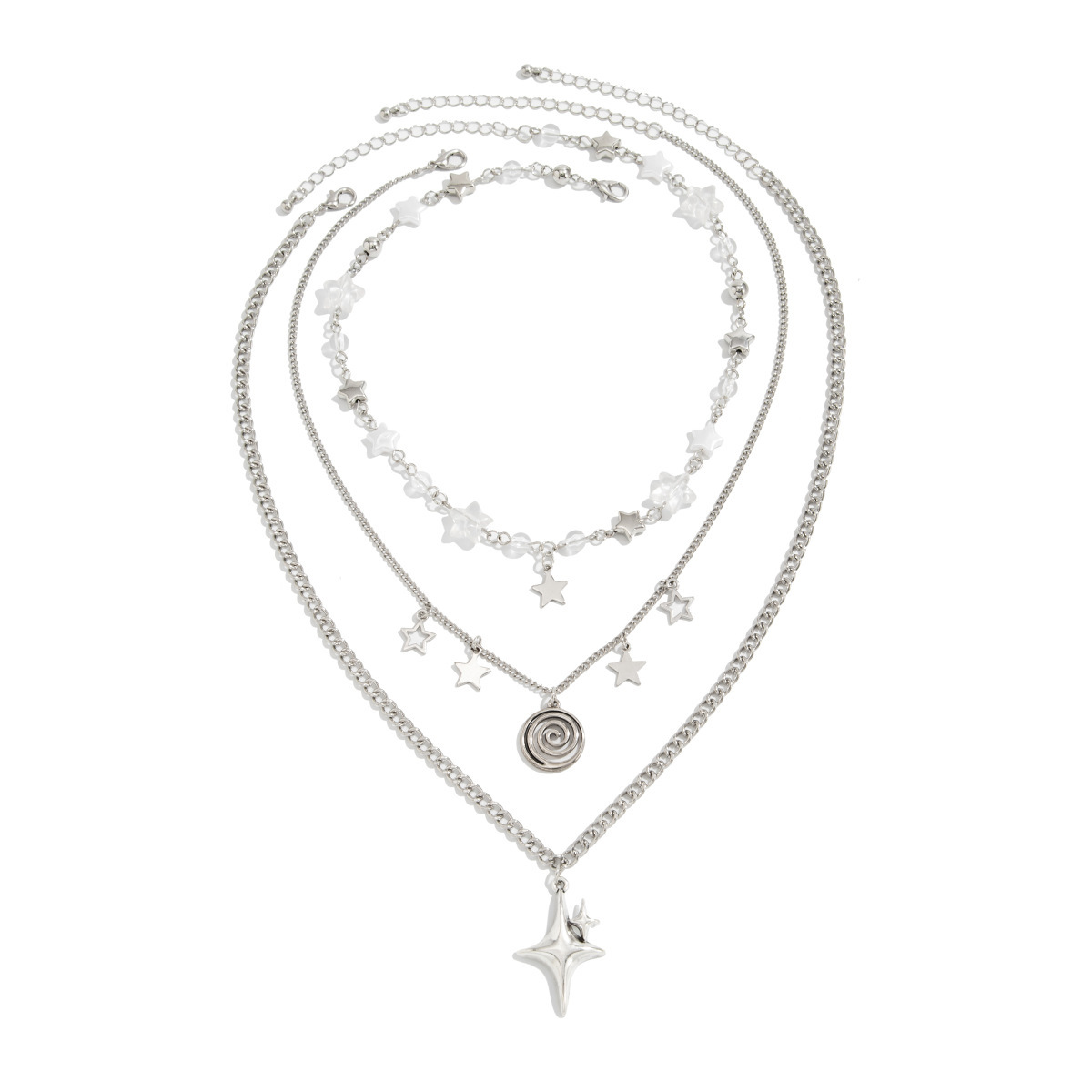 Collier pendentif étoile multi - Layered Pendant Necklace Aesthetic avis et prix