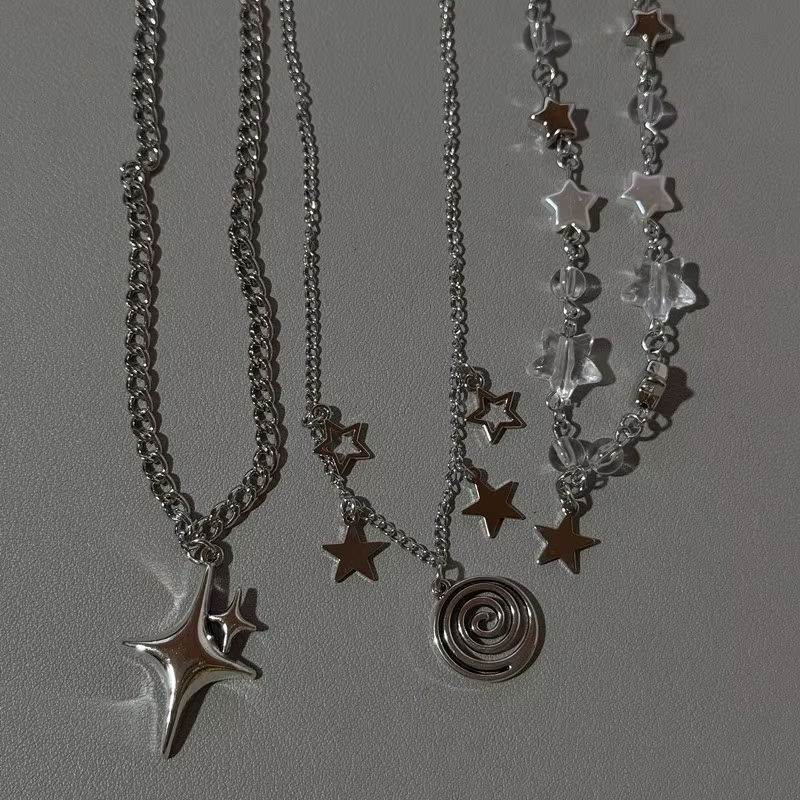 Collier pendentif étoile multi - Layered Pendant Necklace Aesthetic avis et prix