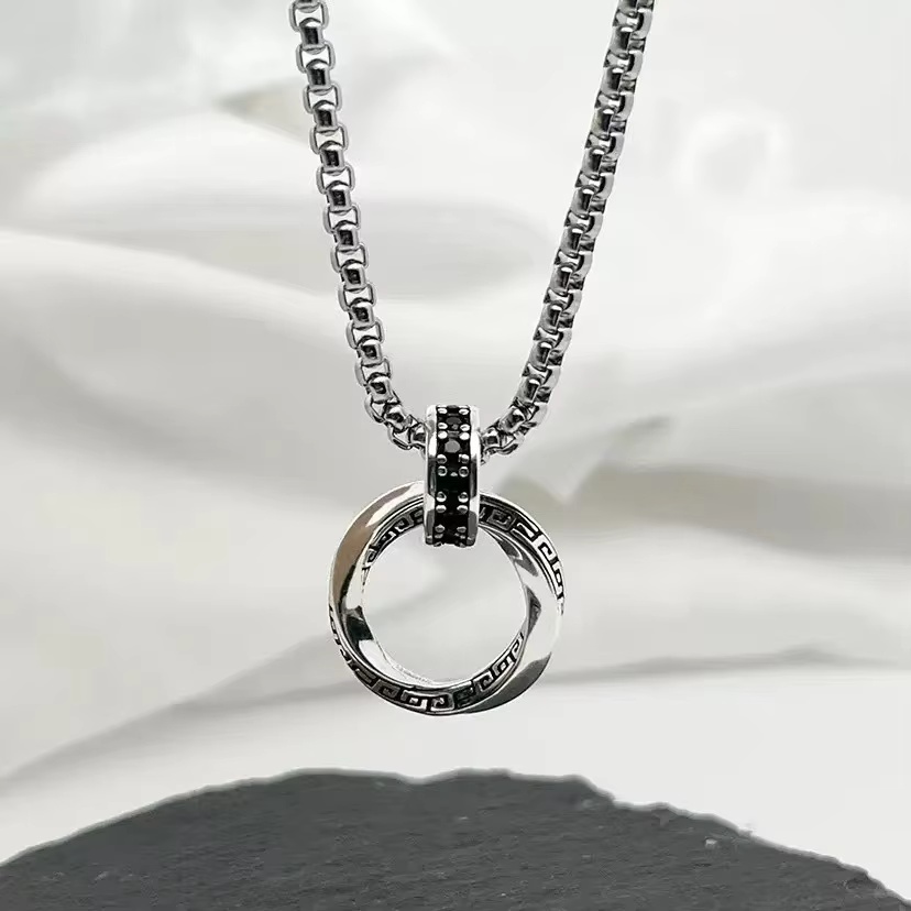 Nouveau collier en argent ster - 925 Sterling Silver Chain Necklace Men avis et prix