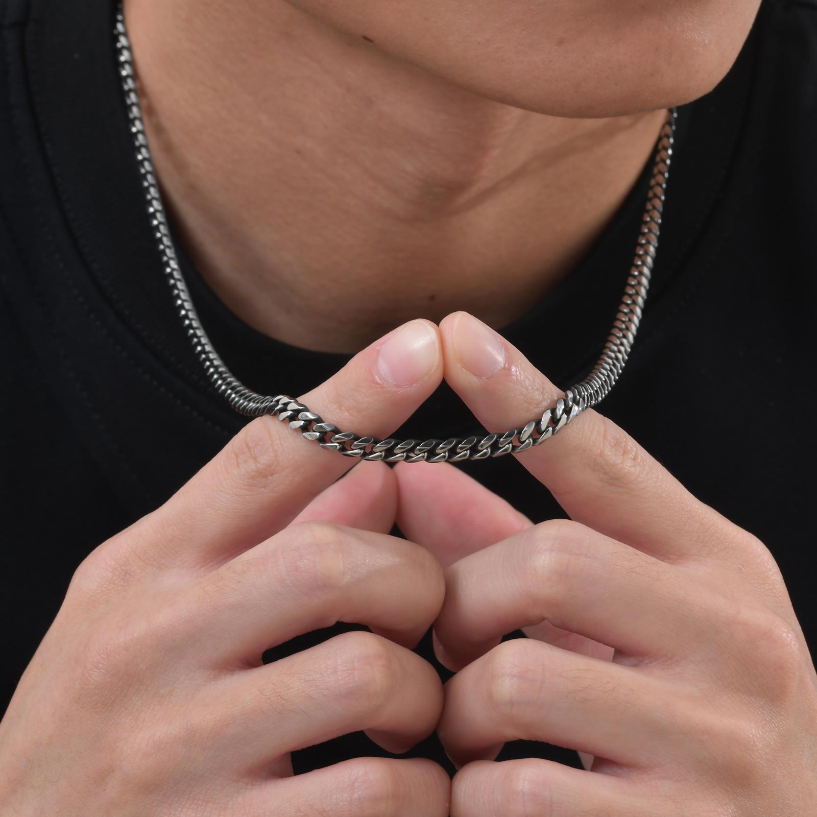 Collier chaîne cubaine classiq - Cuban Link Chain 12Mm avis et prix