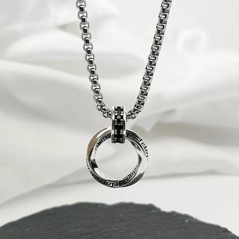 Nouveau collier en argent ster - 925 Sterling Silver Chain Necklace Men avis et prix