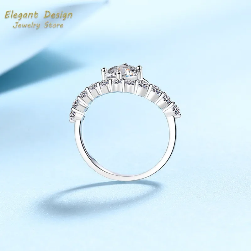 Bague de mariage en platine Pt - Moissanite Engagement Ring 1 Carat avis et prix