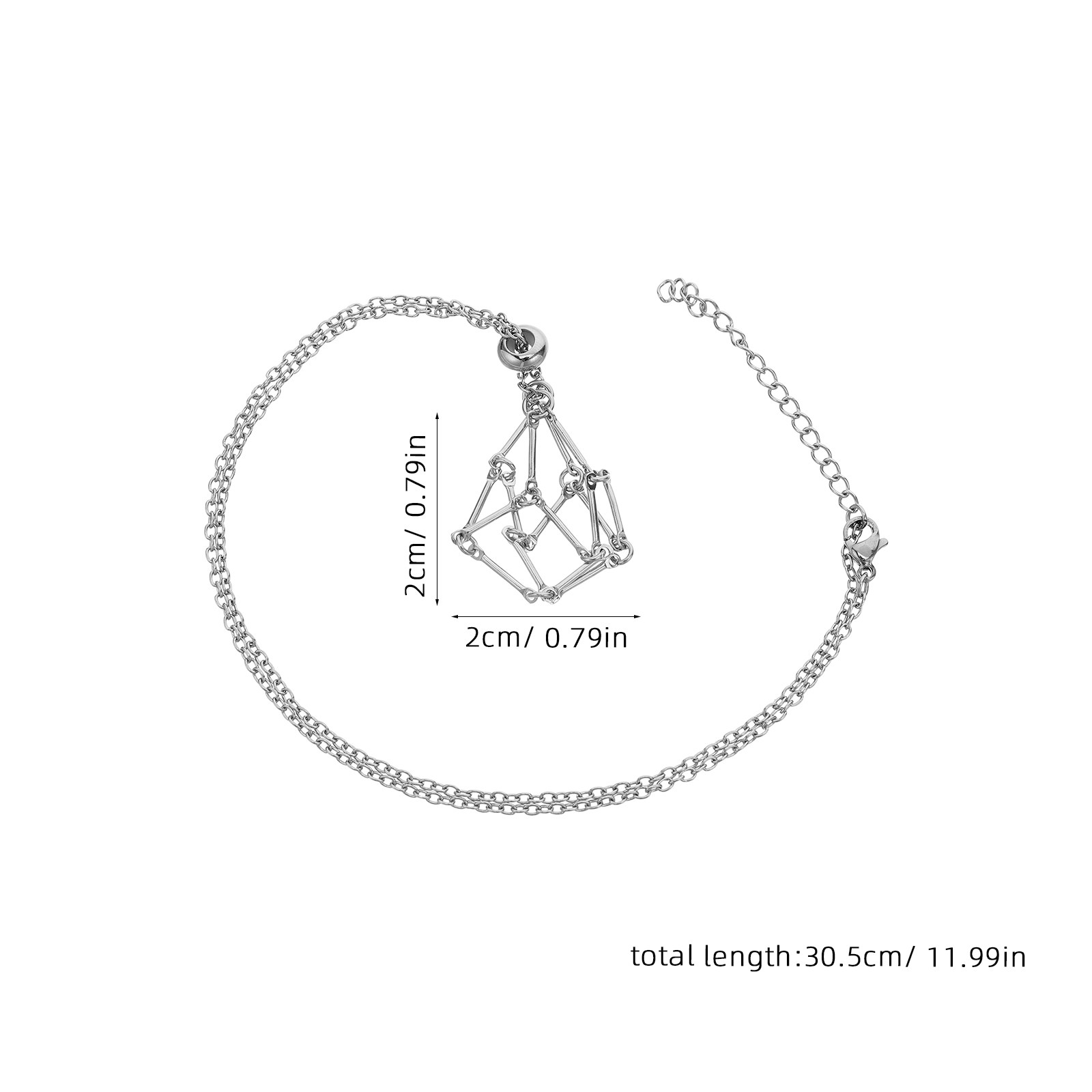 Collier porte-cristal, pendent - Crystal Pendant Necklace Natural Stone avis et prix