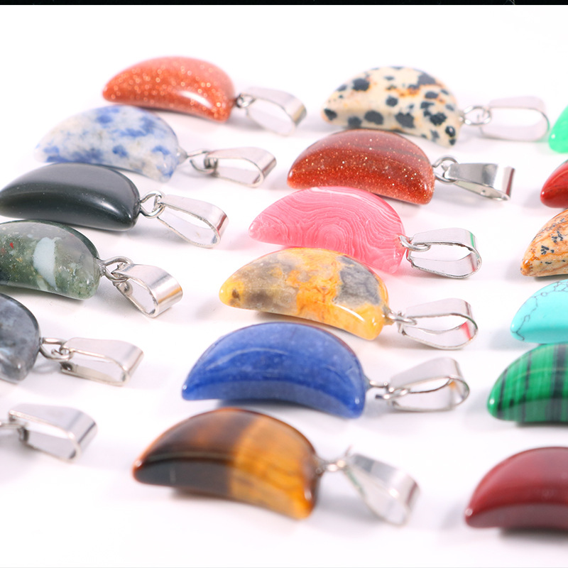 20 pièces/sac pierre naturelle - Crystal Pendant Necklace Natural Stone avis et prix