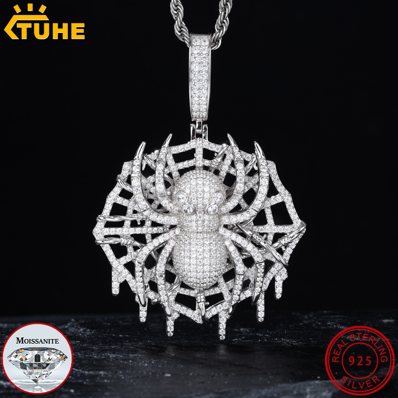 TUHE haute qualité VVS1 Moissa - 925 Sterling Silver Chain Necklace Men avis et prix