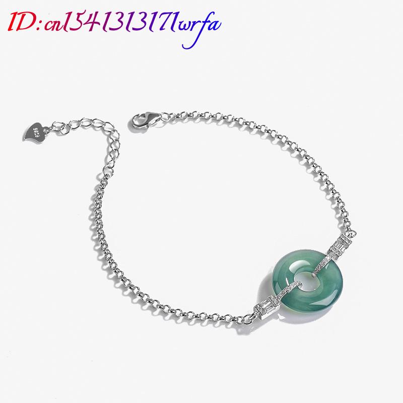 Bracelet bague en jadéite bleu - Bracelets avis et prix