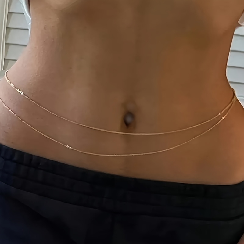 Ceinture chaîne en métal doré  - Body Jewelry avis et prix