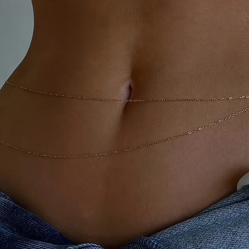 Ceinture chaîne en métal doré  - Body Jewelry avis et prix