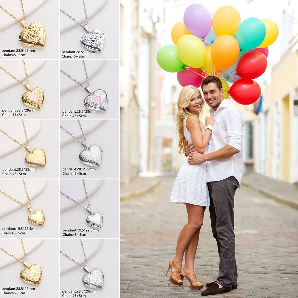 Collier Médaillon Photo, Coeur - Heart Locket Necklace Photo avis et prix